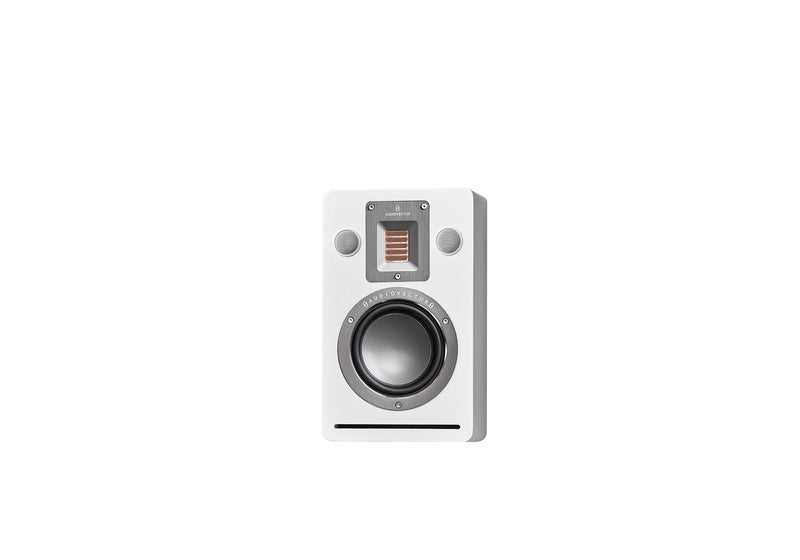 Audiovector QR Wall lifestyle on-wall speaker silk white