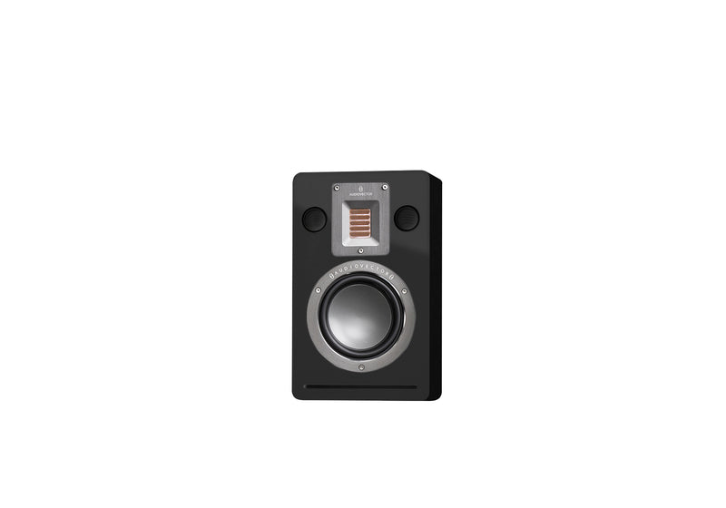Audiovector QR Wall lifestyle on-wall speaker piano black
