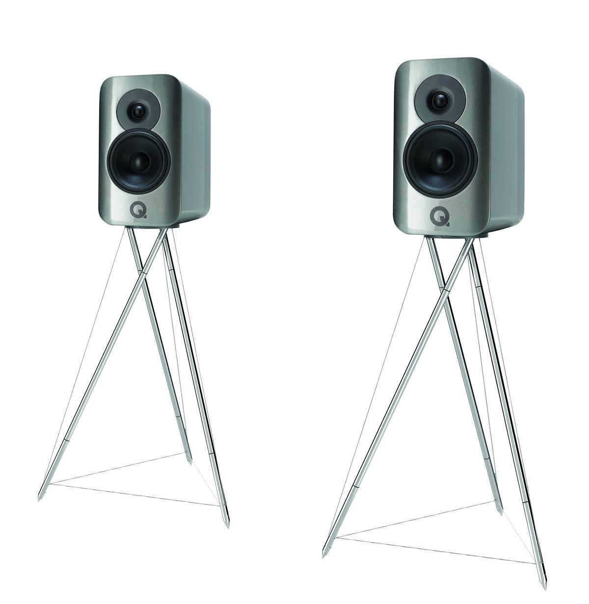 Q Acoustics Concept 300 Bookshelf Speaker w/Stands (pr)