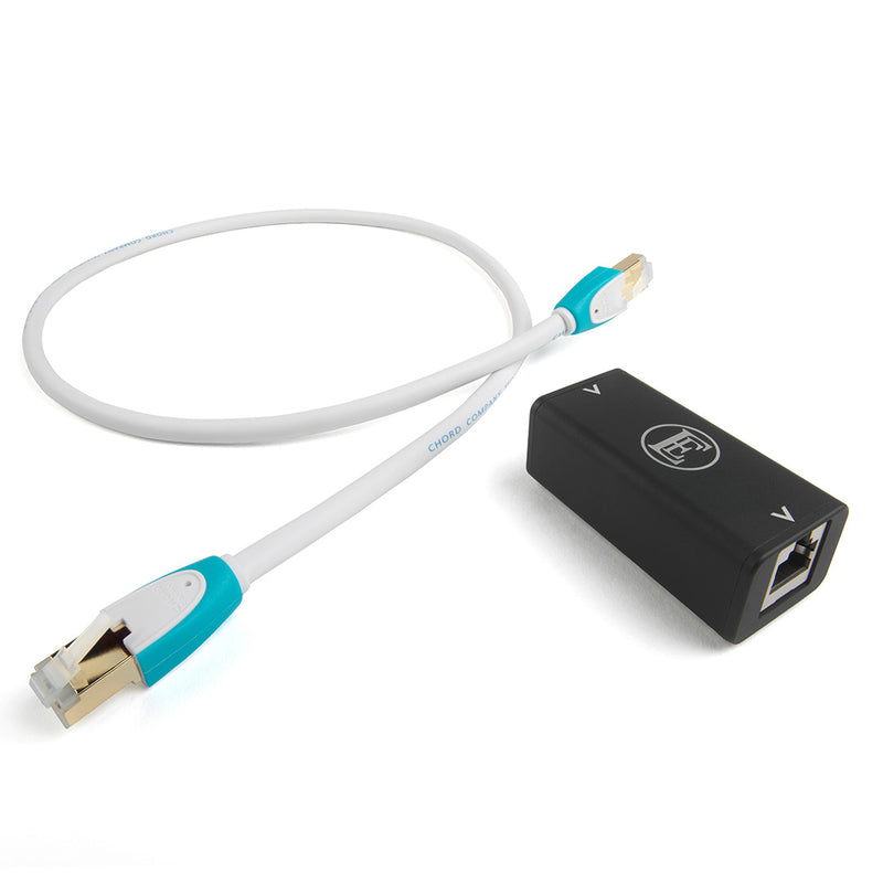 Chord Company English Electric EE1 Network Noise Isolator avec câble Ethernet C-Line .5m inclus