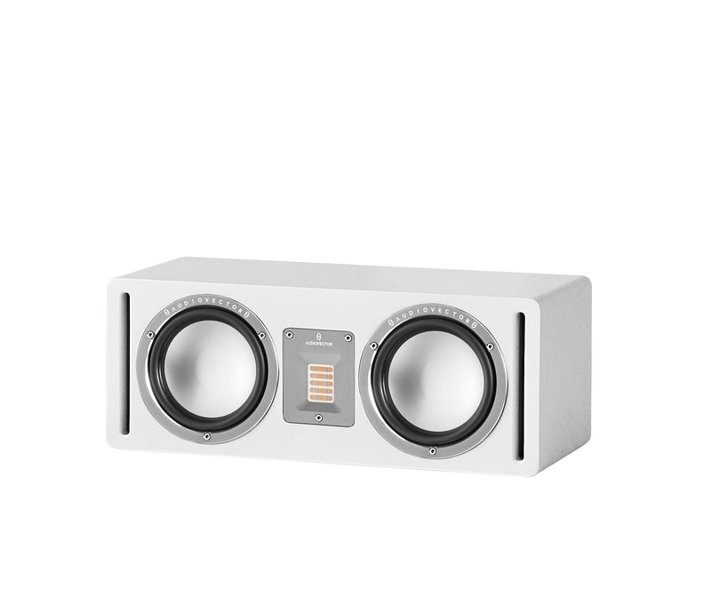 Audiovector centre channel home theatre speaker silk white