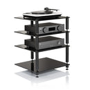 NORSTONE Bergen 2 Hi-Fi Audio Rack with audio equipment