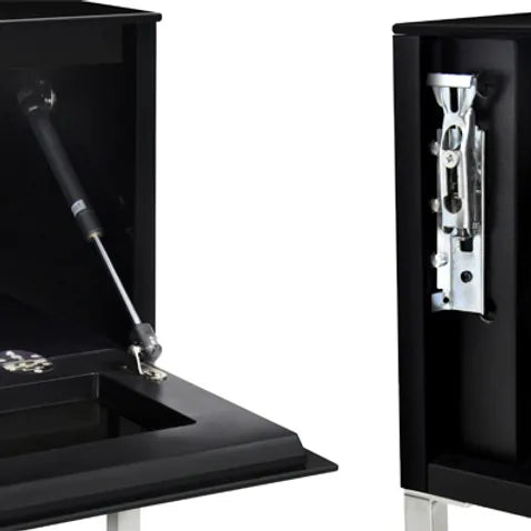 NORSTONE Khalm AV Cabinet Stand door hinge close up