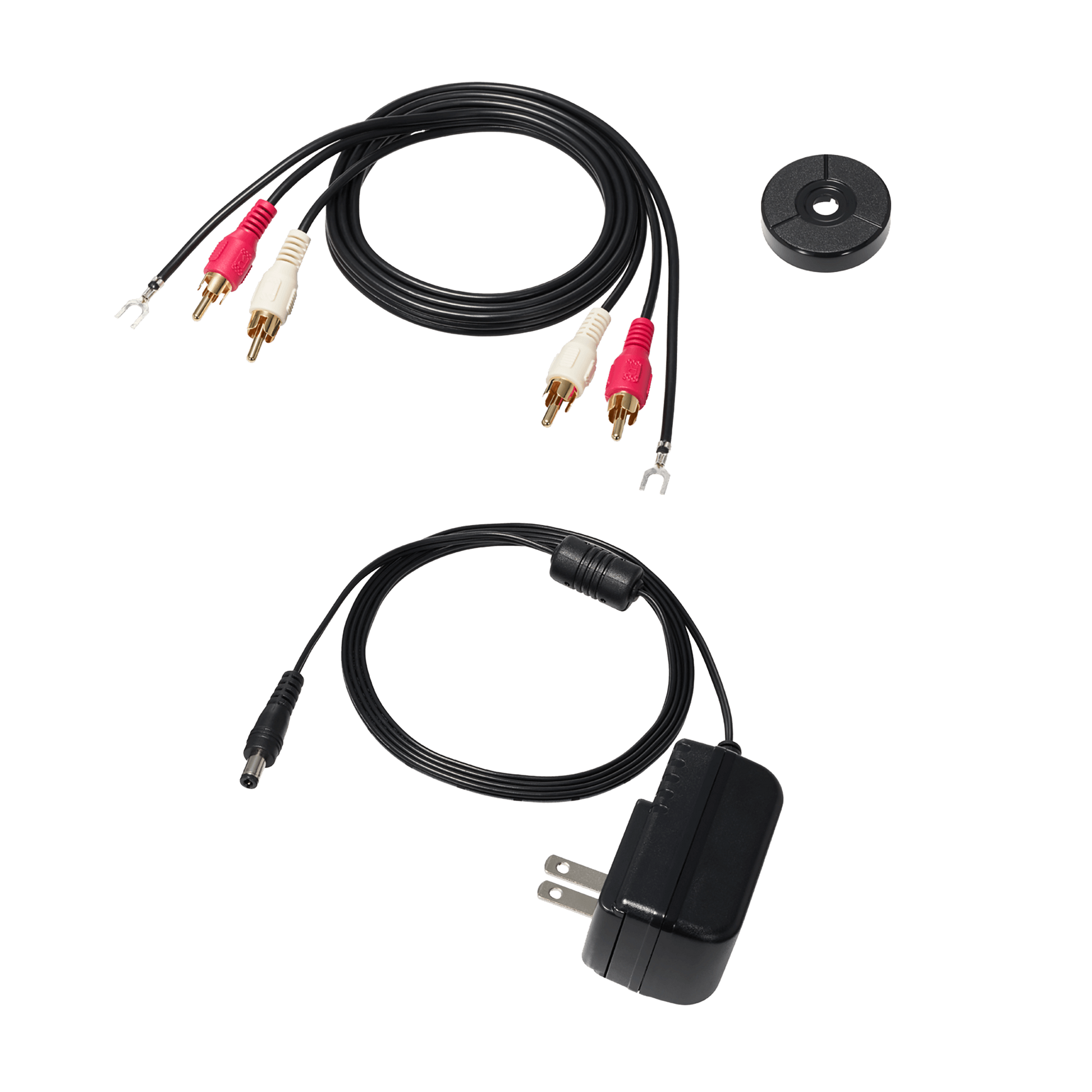 AT-LP3XBT-BK Fully Automatic Belt-Drive Bluetooth Turntable, included accessories