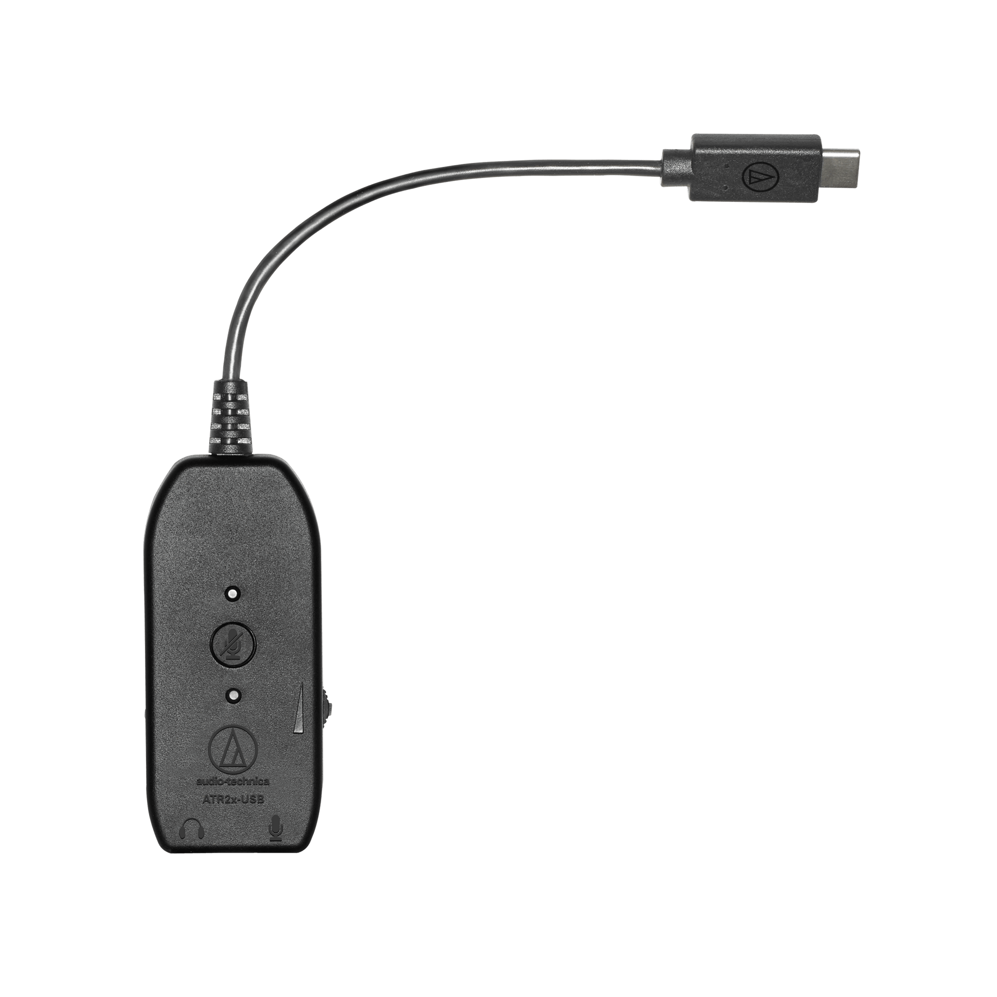 Audio Technica ATR2x - 3.5 mm to USB Digital Audio Adapter, top view. Art et Son
