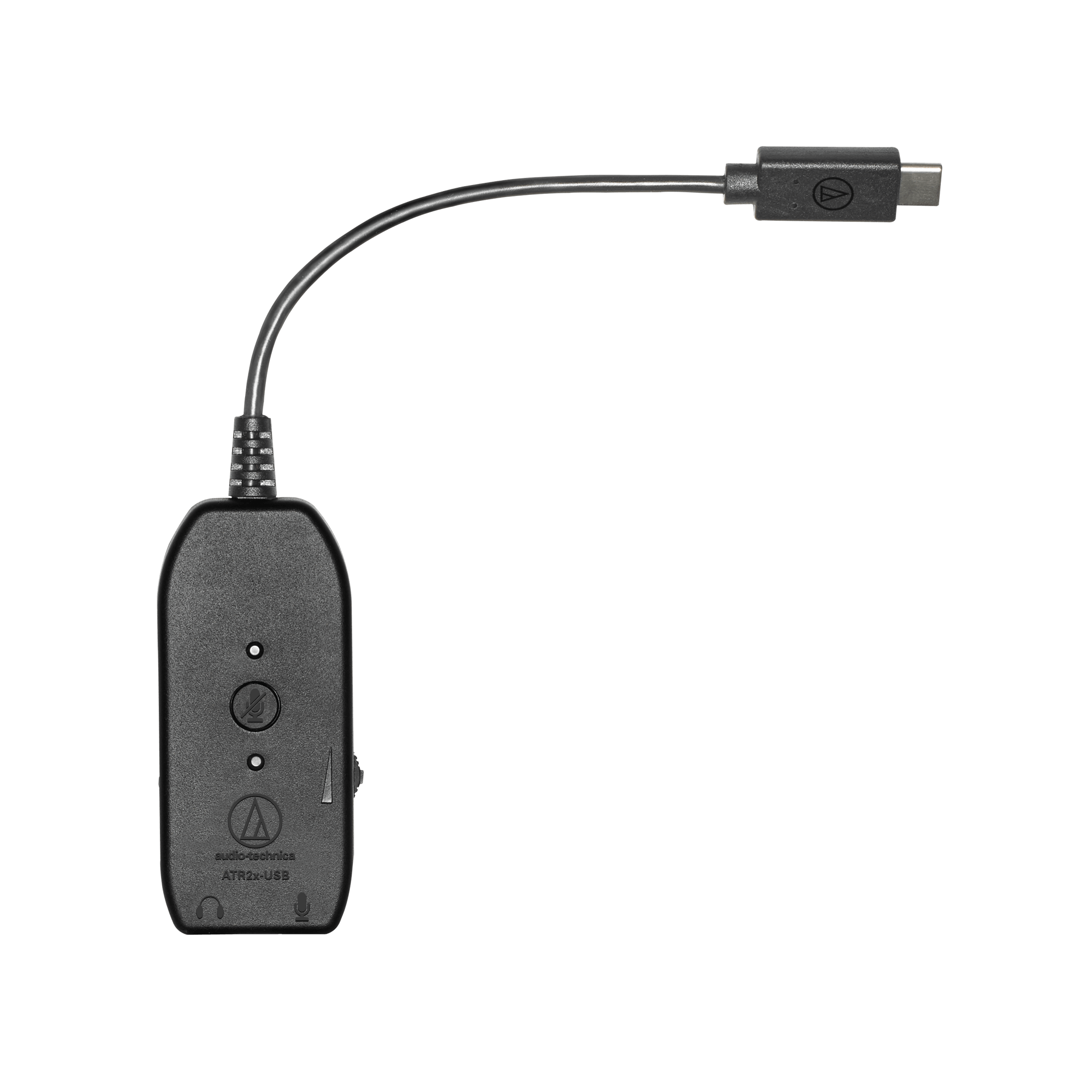 Audio Technica ATR2x - 3.5 mm to USB Digital Audio Adapter, top view. Art et Son
