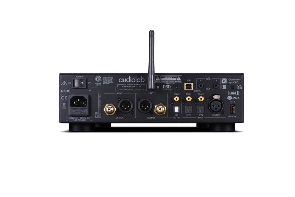 Audiolab D9 DAC black, rear view, ArtetSon