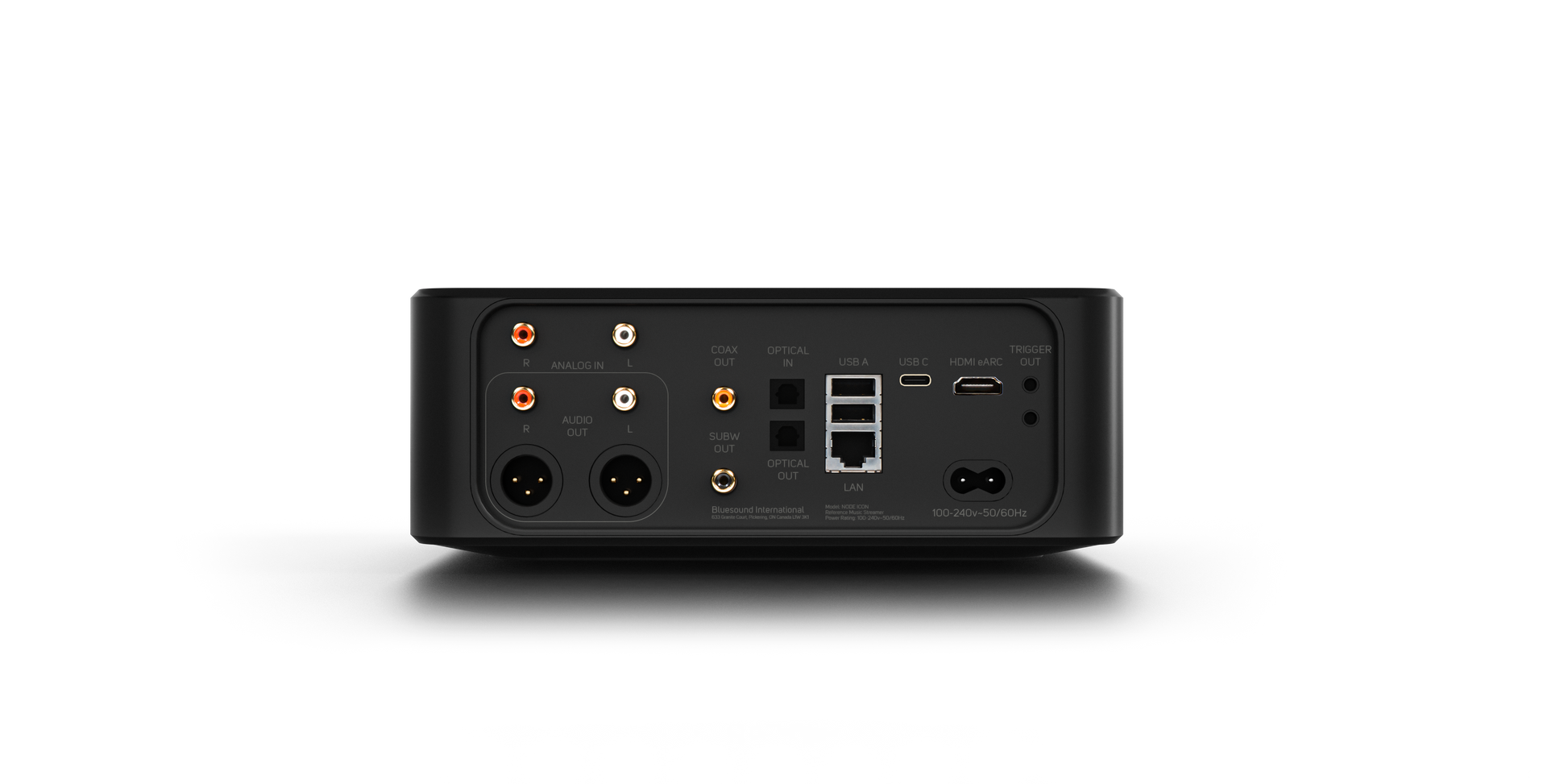 BlueSound Node ICON Flagship wireless streamer back