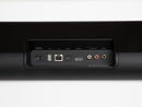 Bluesound CINEMA Streaming Soundbar with Dolby Atmos, rear view connectivity panel, Art et Son