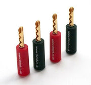 Chord Company Banana Speaker Plugs, Screw On (4 pack), Art et Son
