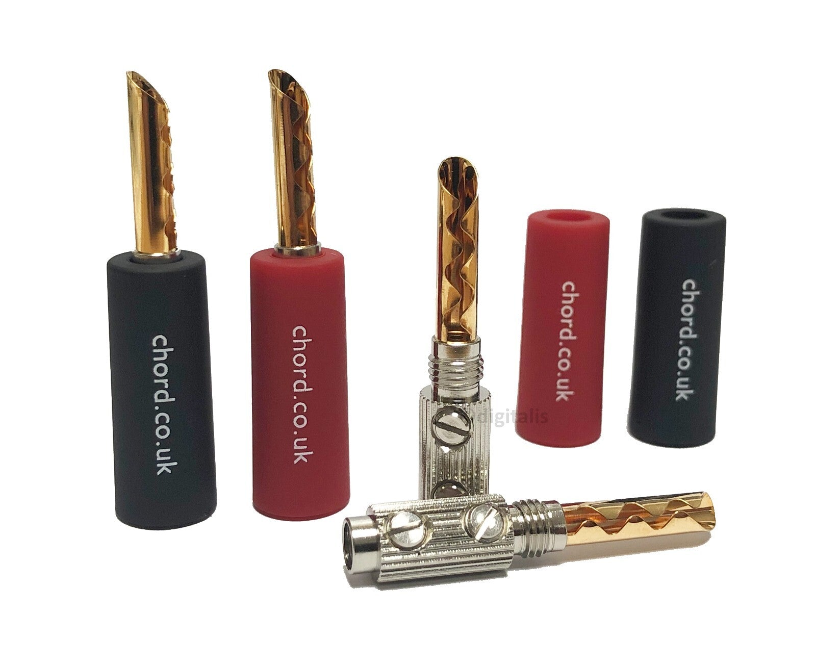 Chord Company Banana Speaker Plugs, Screw On (4 pack),  bare connector,Art et Son