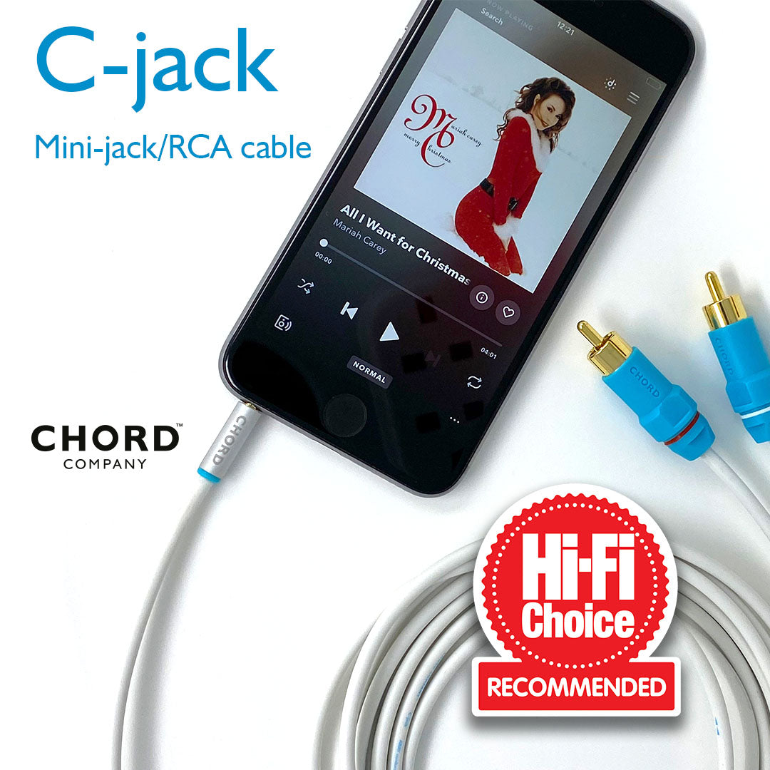 Chord_Company_C-Jack_Mini-Jack_Mini-Jack_Analogue_Interconnect, connecté à iPhone_Art_et_Son