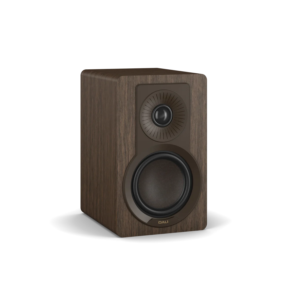 DALI-KUPID_bookshelf speaker, Dark Walnut colour_front, Art et Son