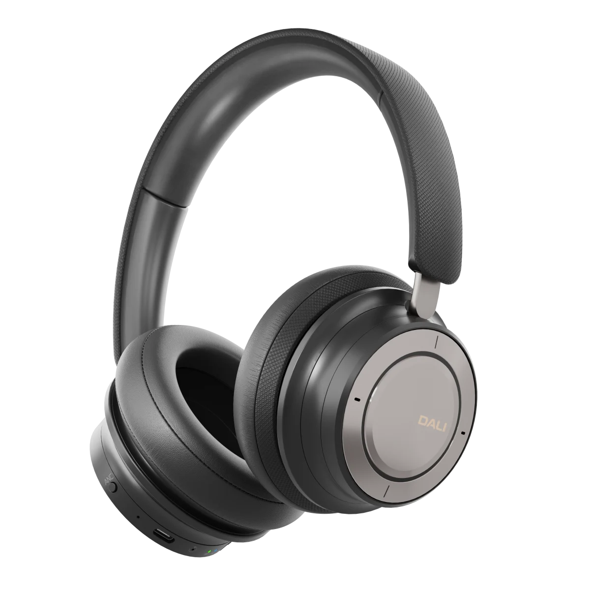 Dali IO-8 Wireless Noise Cancelling Casques d'écoute, Iron Black, vue latérale, Art et Son