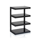 NORSTONE Esse Hi Fi Rack in black with black glass shelves
