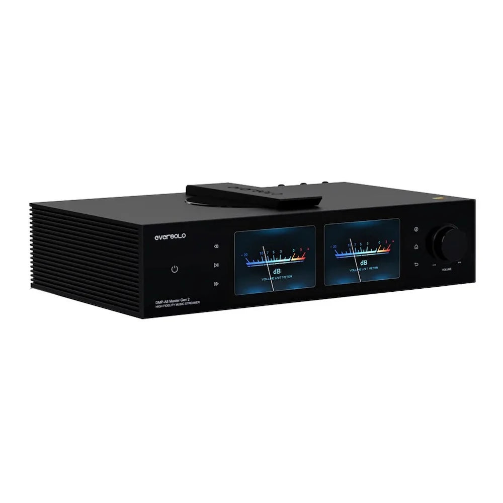 Eversolo DMP-A8 Gen 2 High Fidelity Music Streamer,  front angled view, Art et Son