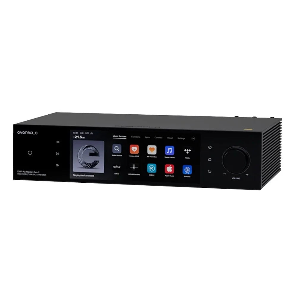 Eversolo DMP-A8 Gen 2 High Fidelity Music Streamer,  front view, Art et Son
