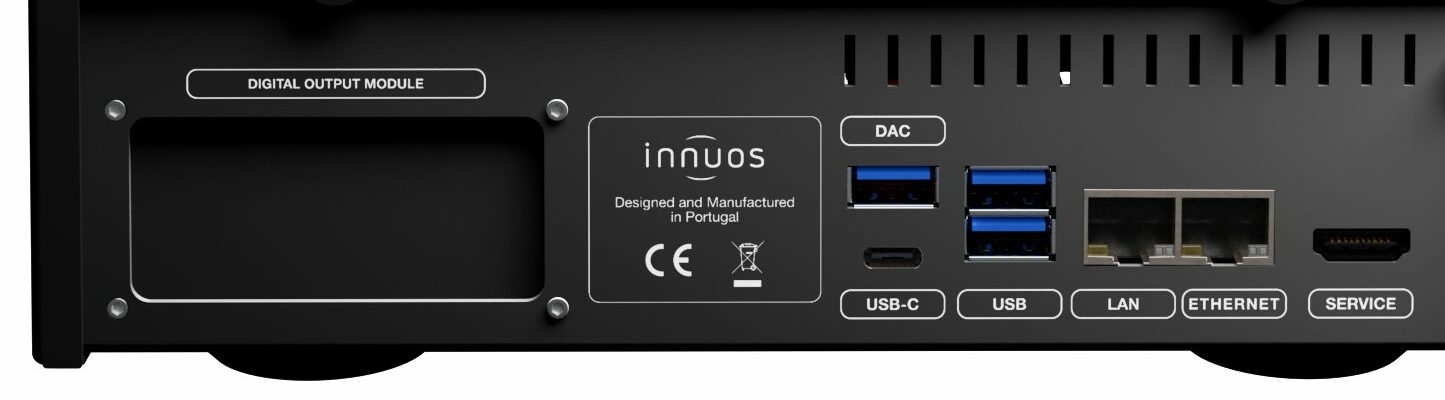 Innuos Stream3 Music Streamer/Server, rear panel view, Art et Son