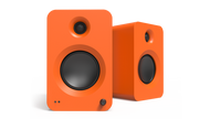 Kanto REN Powered Speaker System, matte orange, front view