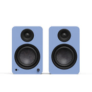 Kanto YU6 (2nd Gen) 200W Powered Bookshelf Speakers, ice blue, front view,  Art et Son