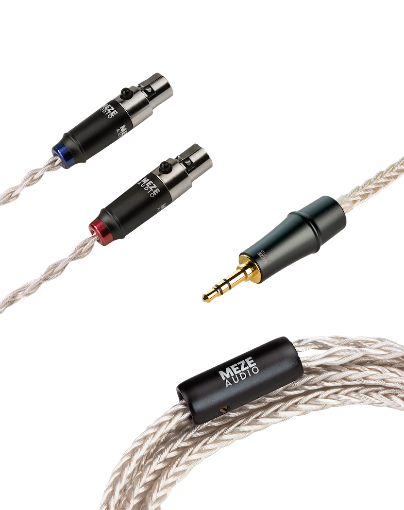 Meze-Audio-Mini-XLR-Silver-PCUHD-connectors-3.5mm-art-et-son