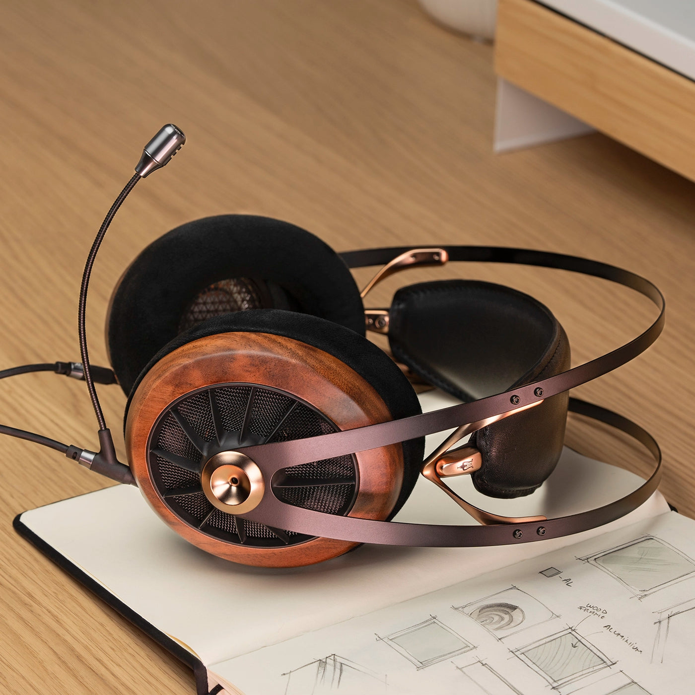 Meze Headphones 99 Classic Over Ear with Boom Mic Headset Bundle