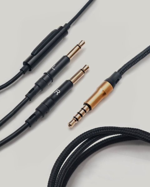 Câble de remplacement pour casque Meze 3,5 mm vers 3,5 mm (avec micro et télécommande), 1,2 m