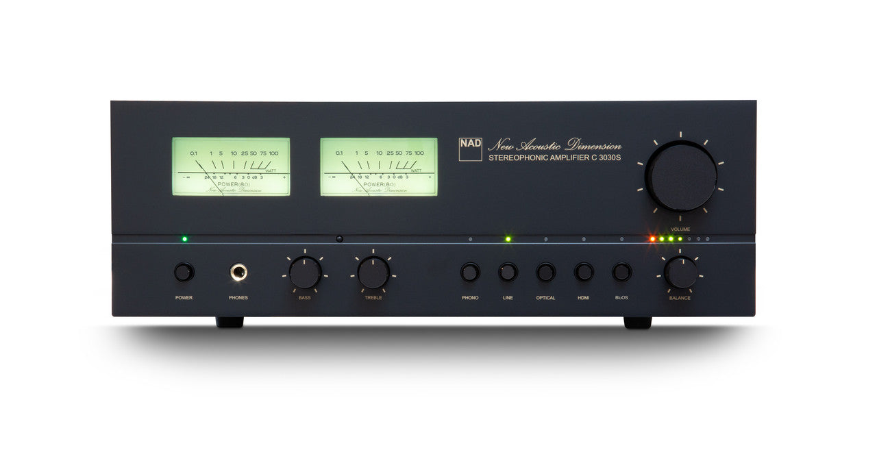 NAD C 3030 S Integrated Amplifier, front view, Art et Son