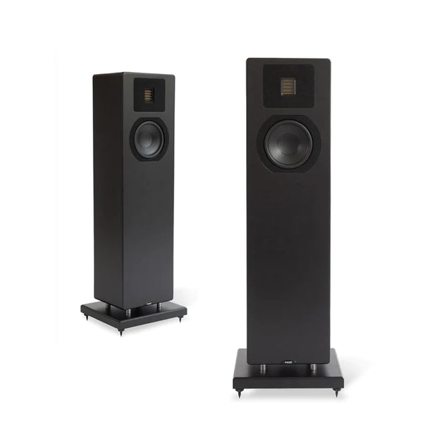 Neat Mystique Classic Floor Standing Speakers, textured black finish