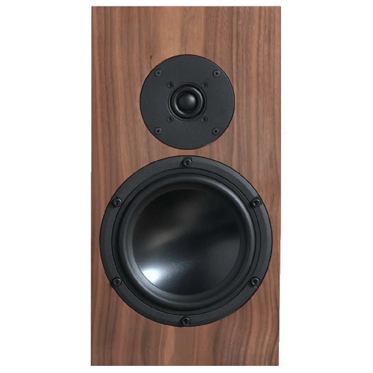 Ophidien-Seren-front-walnut finish, Art et Son