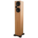 Ophidian Audio Mambo 2 Tower Speakers, front view, oak finish