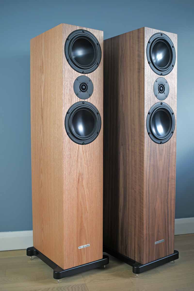 Ophidian Skye (Oak and Walnut) Floorstander Speakers, Art et Son