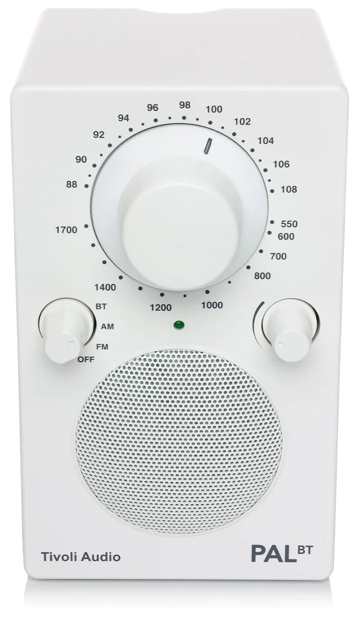 Tivoli PAL BT Portable Radio w/Bluetooth, White