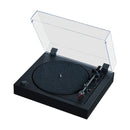 Project Turntable A2 (2M Red) side top view with dust cover