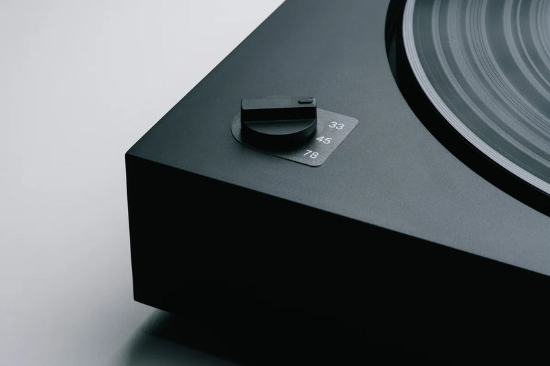 Project Turntable A2 (2M Red) speed selector close up view
