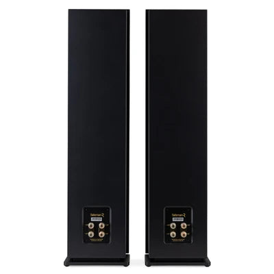 Ruark-Talisman-R floorstanding speakers, fused walnut finish, rear view, Art et Son