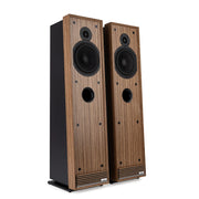 Ruark-Talisman-R floorstanding speakers,  fused walnut, side view, Art et Son