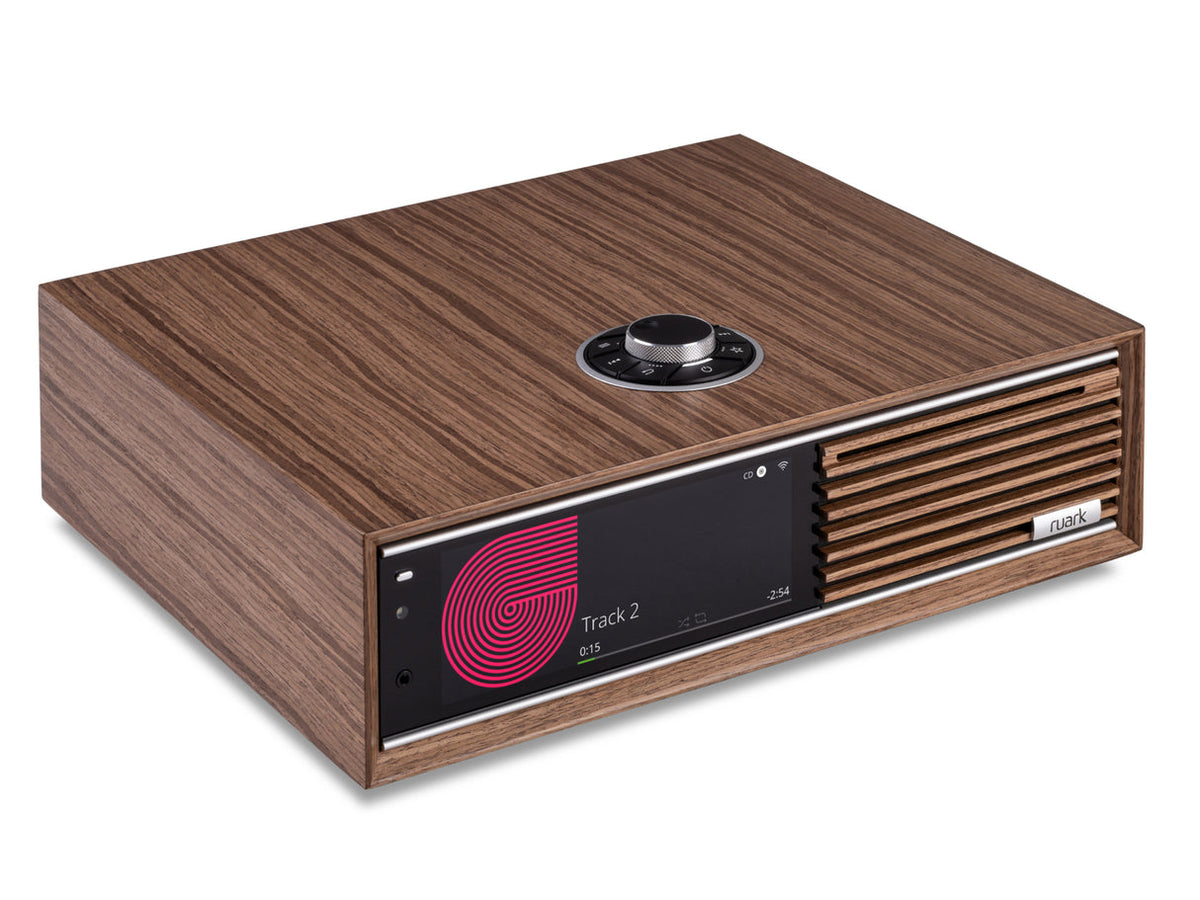 Ruark R710, Walnut, front angle view, Art et Son