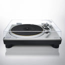 Technics SL-1300G, silver top view with cover