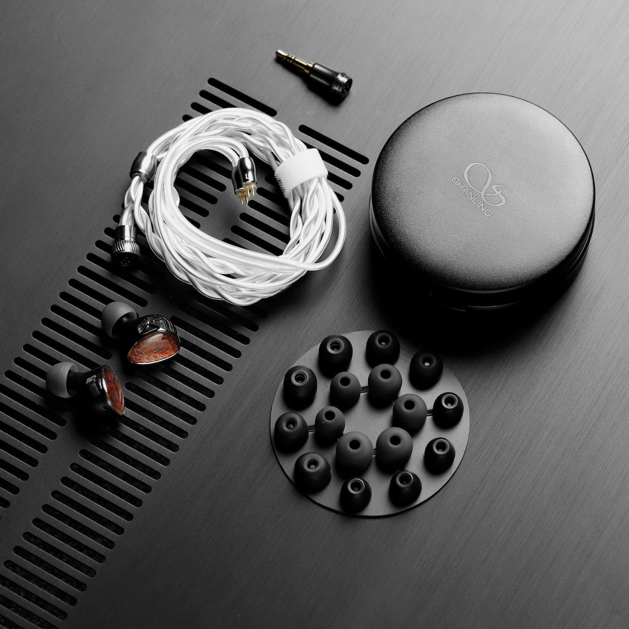 Moniteurs intra-auriculaires Shanling TINO, accessoires Art et Son