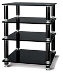 NORSTONE Stabbl 4 Glass Shelf, Hi-Fi Audio Rack 