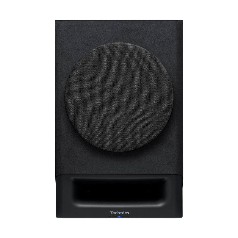 Technics SC-CX700 Wireless Speaker System, black single speaker, front grill on, Art et Son