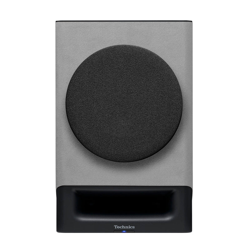 Technics_SC-CX700_Wireless_Speaker_System_grey_single speaker, front grill on_Art_et_Son