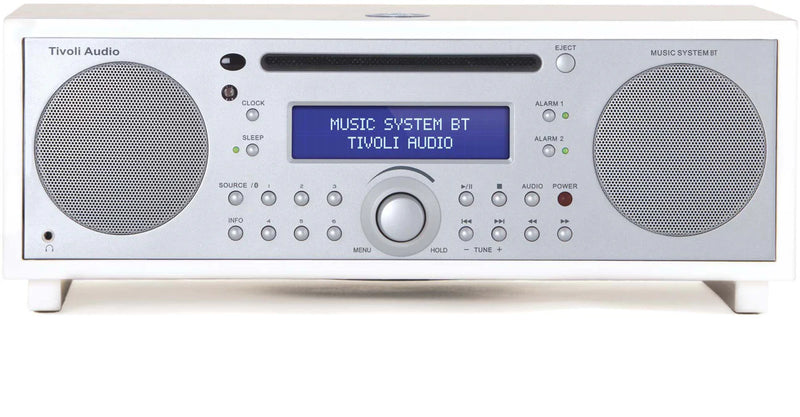 Tivoli Music System, White/Silver front view, Art et Son