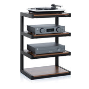 NORSTONE Esse Hi Fi Rack with walnut shelves