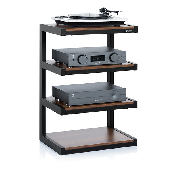 NORSTONE Esse Hi Fi Rack with walnut shelves