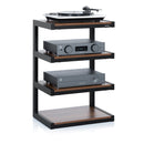 NORSTONE Esse Hi Fi Rack with walnut shelves