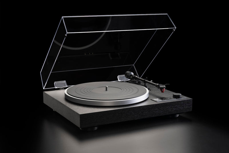 Dual CS 429 Fully Automatic Turntable with dist cover open