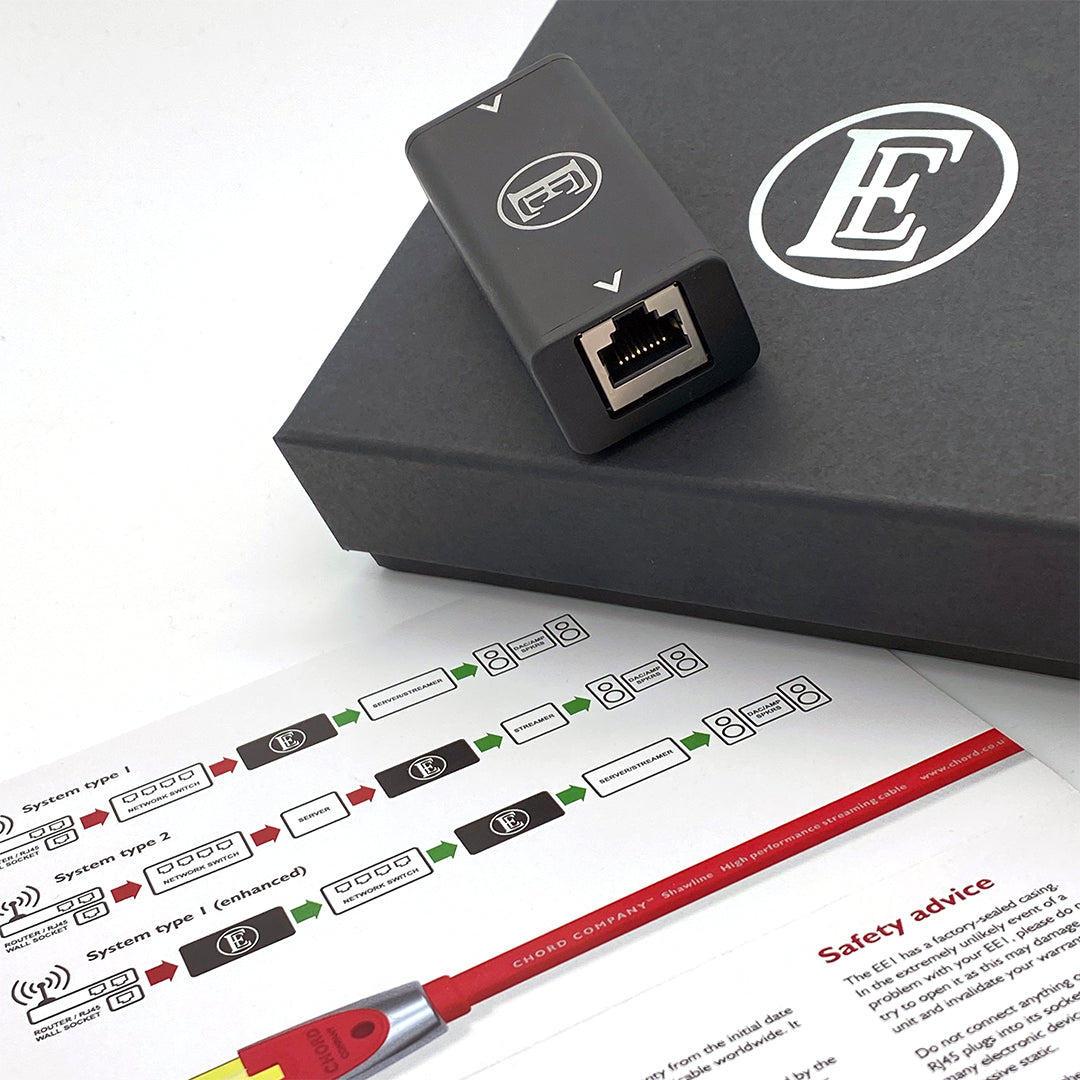 Chord Company English Electric EE1 Network Noise Isolator with user guide