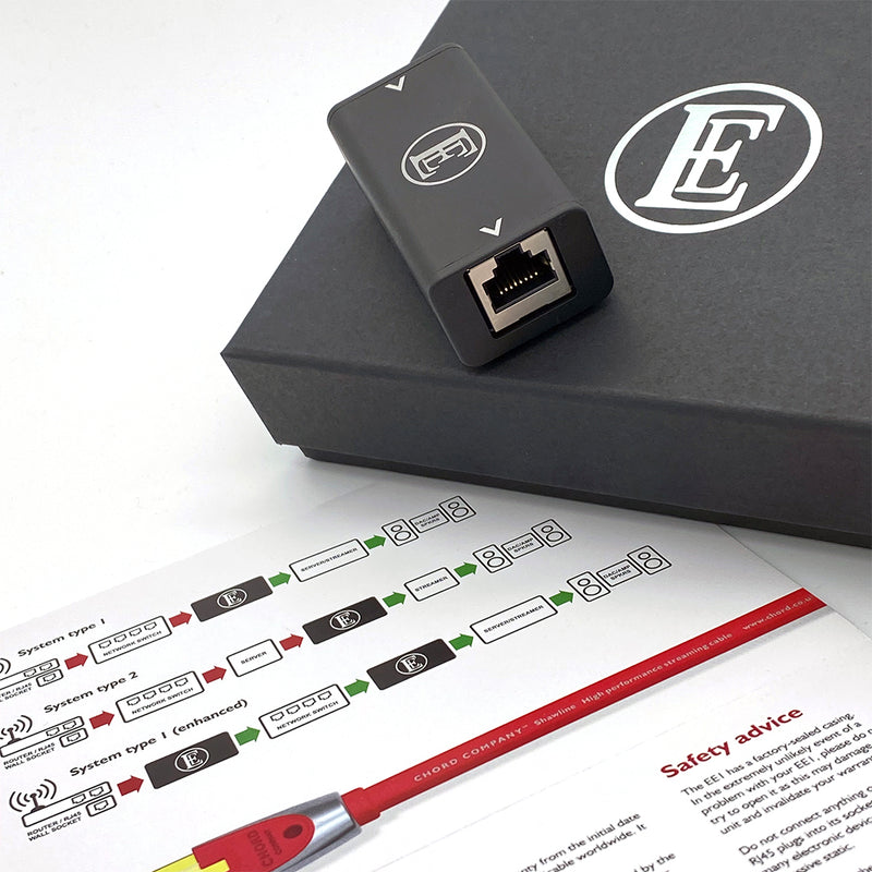 Chord Company English Electric EE1 Network Noise Isolator with user guide
